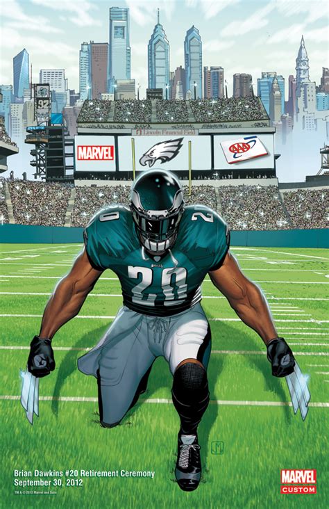 Brian Dawkins Weapon X nickname Wolverine origin story