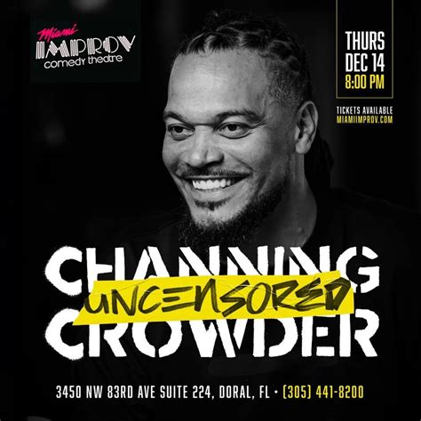 Channing Crowder stand up comedy Uncensored Miami Improv