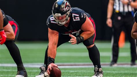 Drew Dalman NFL career statistics games started snap percentage PFF grade