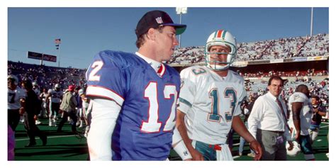 Jim Kelly Dan Marino Bills Dolphins 1990s AFC rivalry