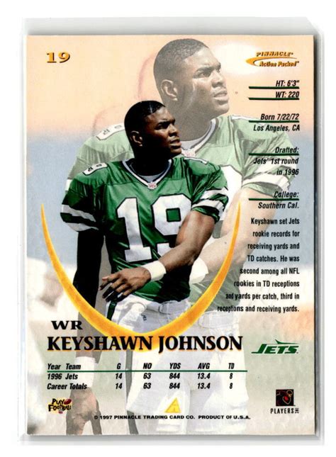Keyshawn Johnson New York Jets 1996 NFL Draft No. 1 overall pick