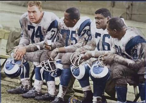 Los Angeles Rams Fearsome Foursome defensive line 1970s Youngblood Olsen Brooks Dryer