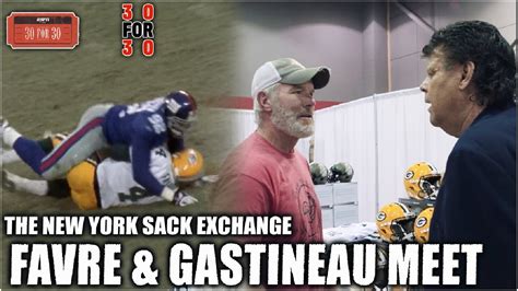 Mark Gastineau sack record Michael Strahan Brett Favre controversy 2001 ESPN documentary