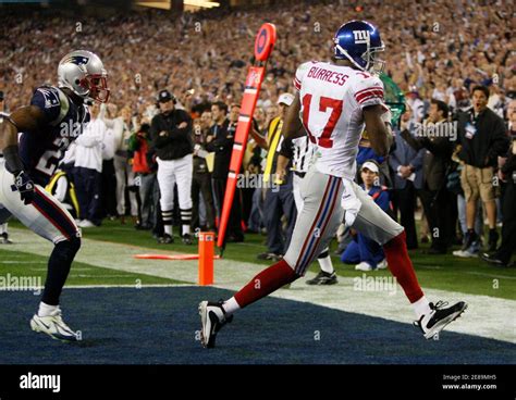 Plaxico Burress Super Bowl XLII ring touchdown Ellis Hobbs fade route