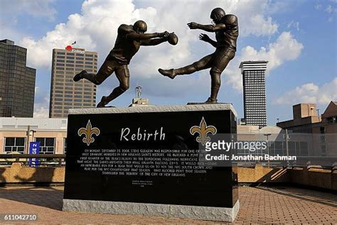Rebirth statue Steve Gleason Superdome sculptor Brian Hanlon New Orleans