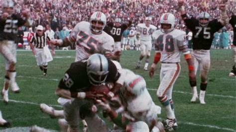 Sea of Hands play Ken Stabler 1974 AFC playoff Miami Dolphins