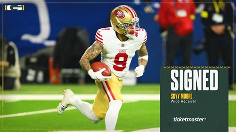 Skyy Moore NFL career timeline Chiefs 49ers Packers