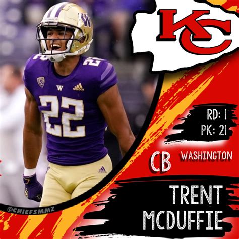 Trent McDuffie 2022 NFL Draft first round 21st pick Kansas City Chiefs