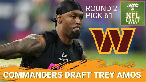 Trey Amos 2025 NFL Draft Washington Commanders second round pick 61