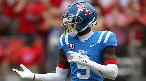 Trey Amos college career Louisiana Alabama Ole Miss transfer cornerback